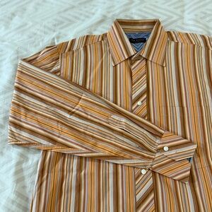 Ted Baker Multicolor Striped Dress Shirt